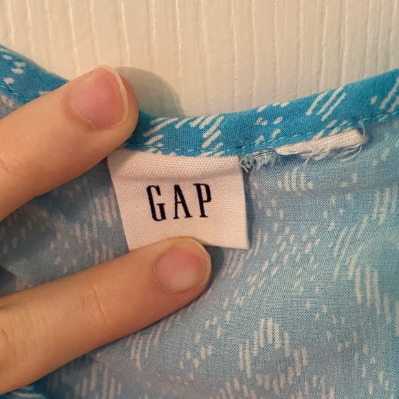 GAP Blue Aztec print  tank top camisole - Picture 3 of 5